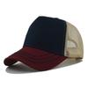 Custom Logo Basic Color Matching 5 Panel Mesh Hat For Women Summer Sunshade Breathable Baseball Caps Outdoor Sport Truck Dad Cap