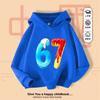 Christmas Candy Y2K Kids Hoodie, 67 Snowflake Casual Sports, Breathable Fleece Lined Holiday Gift