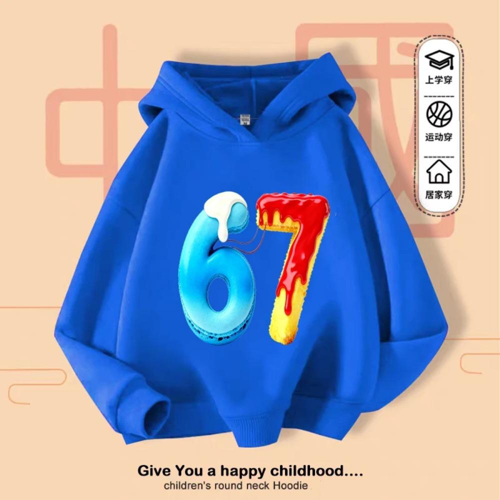 Christmas Candy Y2K Kids Hoodie, 67 Snowflake Casual Sports, Breathable Fleece Lined Holiday Gift