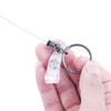 Tool Retractable Office Supplies Square Badge Holder Clip Badge Reel Clip Key Ring Clips Keychain