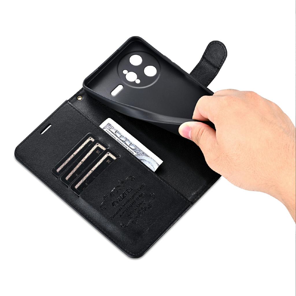 AZNS For Xiaomi Poco F7 Ultra 5G/Redmi K80 Pro 5G Case Anti-Scratch PU Leather Stand Wallet Phone Cover