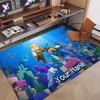 Custom Name Text Crystal Velvet Rug,Minecraft Soft Plush Decorative Non Slip Floor Carpet