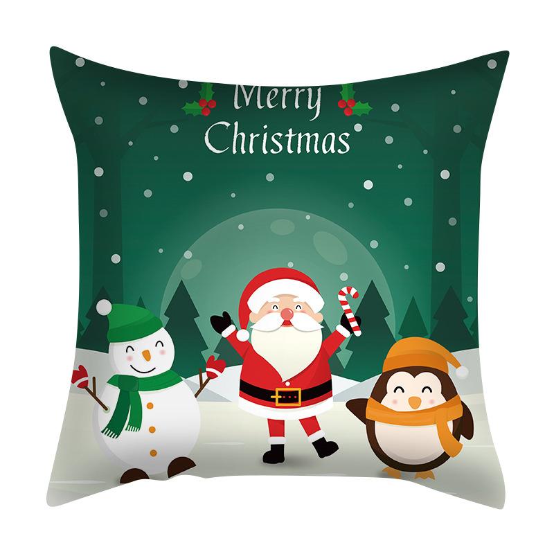 Santa Claus Pillowcase Nordic Exclusive for Amazon Living Room Bedroom Cushion Pillow Can Be Customized