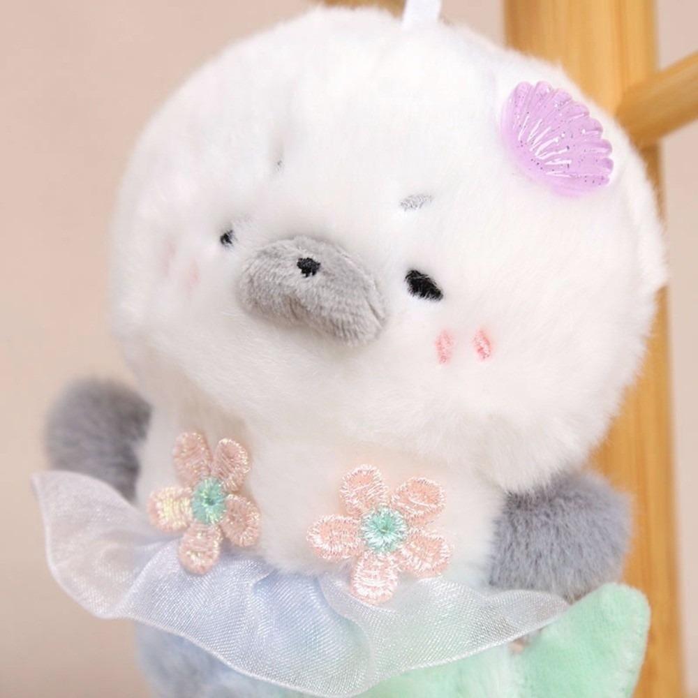 Soft Seal Stuffed Animal Keyring Stuffed Seal Soft Plush Doll Keychain Girls Gift