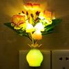 3D Light Rose Floral Lamp Colorful Little Night Light Pomegranate Bottle LED Mushroom Night Lights