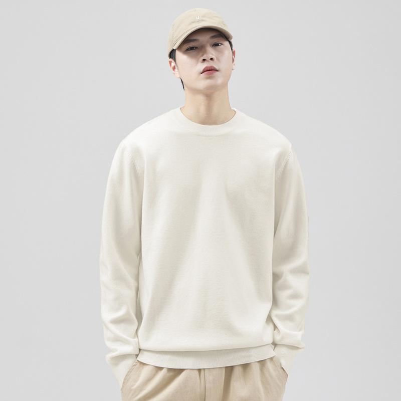 

9-цветный 2024 новый осень/зима мужской джентльменский стиль внутренний Undercover свитер пуловер свитер круглый вырез с шерстяным утолщенным пальто 4XL