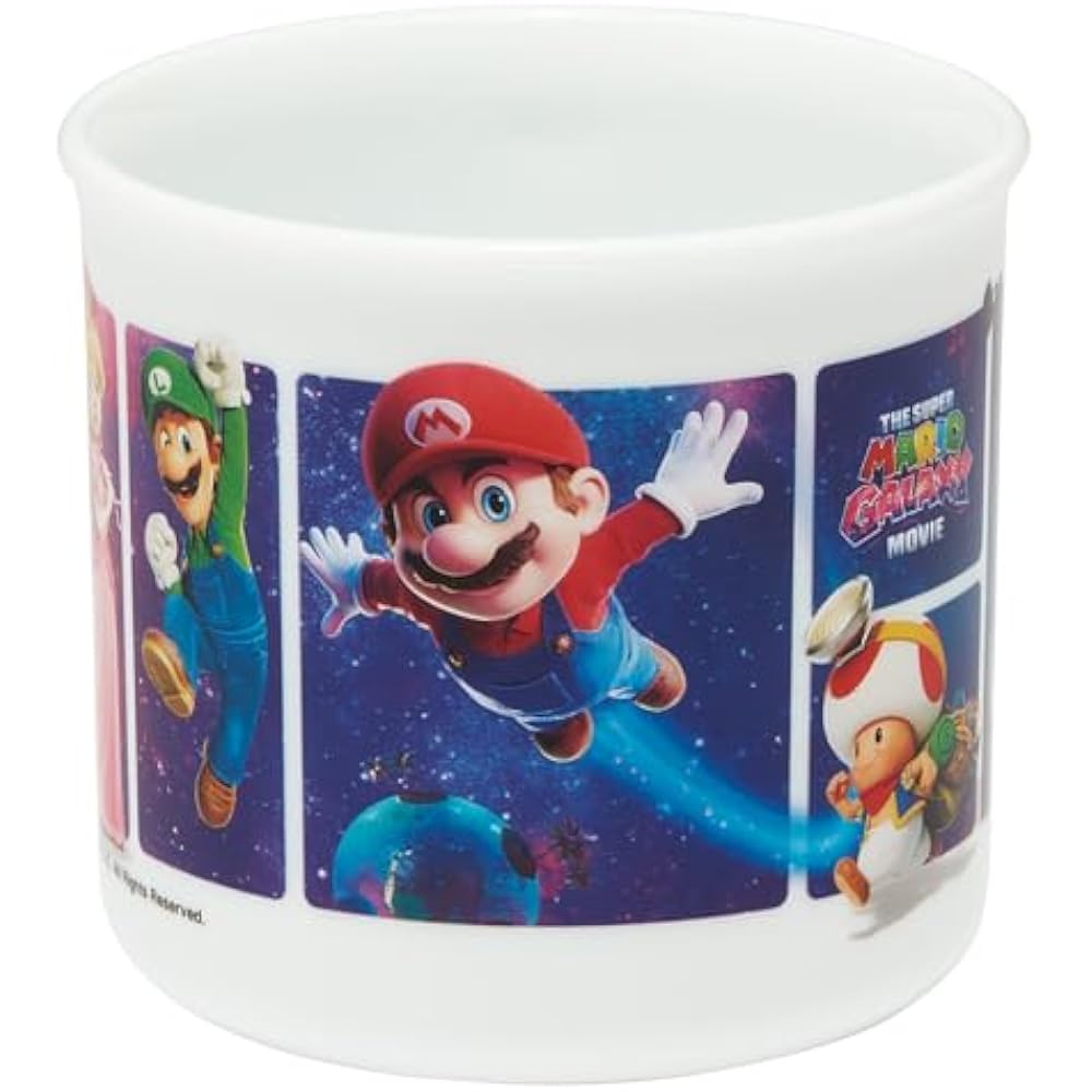 Skater (Skater) Cup, Kids, Plastic Lunch Box, 200ml, Dishwasher Safe, Made In Japan, Super Mario ...