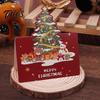 Decorative Xmas Cards 10 Pcs 3D Christmas Greeting Card, Cute Tree Santa Snowman Eve Party Favors Wreath Design Holiday for Festive Messages,