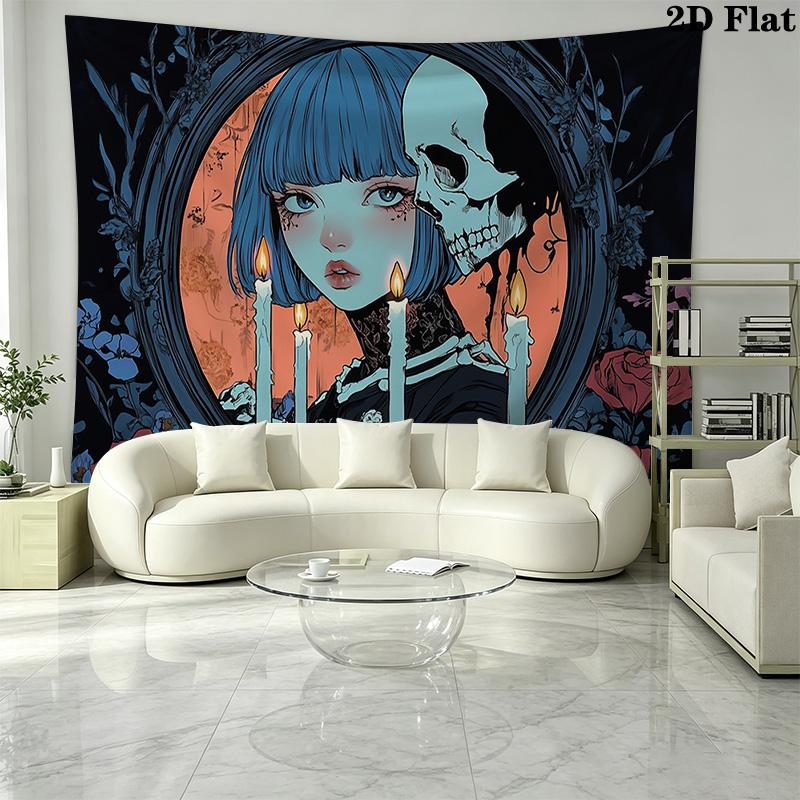 Dark anime style Pattern Home Decor Tapestry, Wall Hanging, Decorative RV Wall Cloth.XGT0914235