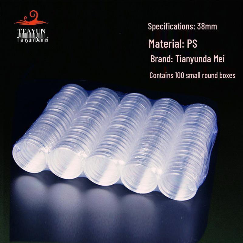 38mm Transparent Coin Display & Protection Box for Silver Dollars PS