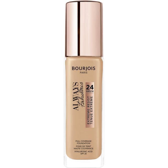 Foundation - Bourjois - Always Fabulous - Hohe Deckkraft - Feuchtigkeitsspendende Formel - 30ml
