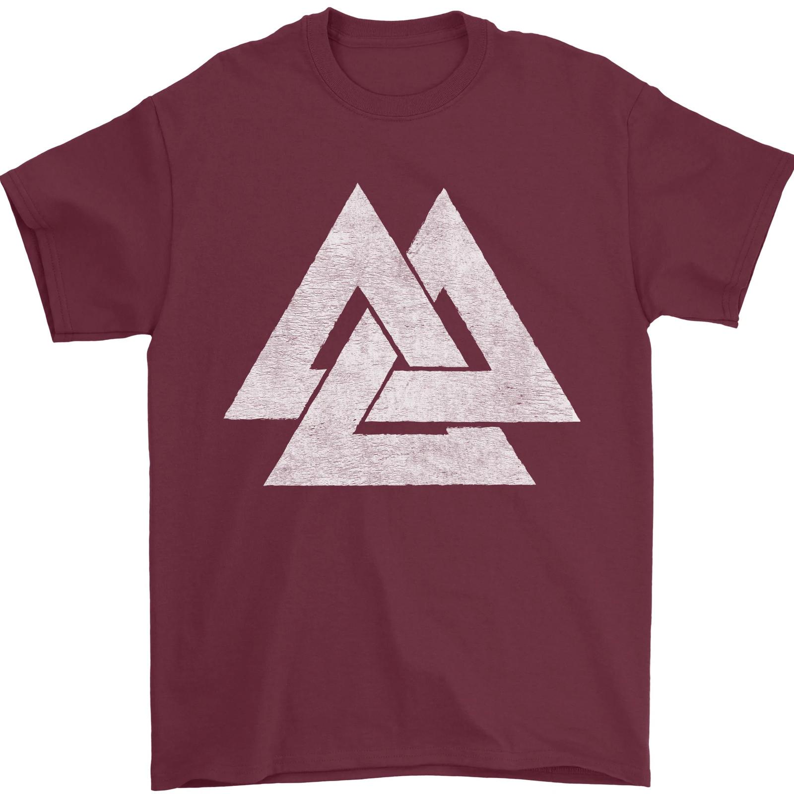 Viking Valknut Symbol Norse Mythology Thor Mens T-Shirt 100% Cotton M