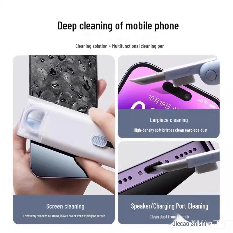 7-in-1 Multi-Functional Cleaning Kit: Keyboard Brush, Bluetooth Earphone Cleaner, Mobile Phone Screen & Keycap Cleaner