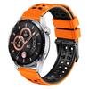 Dropshipping Watch Bands 22mm Double-row Hole Two-color Silicone Watch Band for Huawei Watch4 / 4 Pro / Watch3 / 3 Pro
