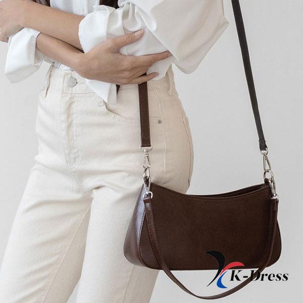 Vegan Square Baguette Cross Shoulder Bag (4 Colors)