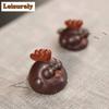 HOYIHM Yixing Zisha Chicken Tea Pet Handmade Tea Sculpture Tea Figurine Play Toys Tea Statue Ornaments Can Be Raised Supplies