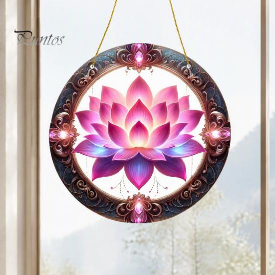 Sunlight Reflective Window Decoration Colorful Hummingbird Wall Hanging Decoration, Stained Acrylic Suncatcher for Easy Install Pendant Decor,