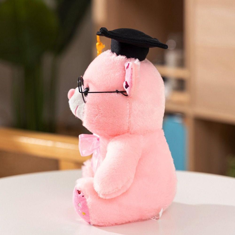 Cute Graduation Bear Plush Toy Graduation Season Bear Animal Doll Doctor Bear Doll  Students Gift