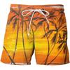Summer Beach Shorts Fashion Hawaiian Vacation Casual Street Short 3D Palm Tree Printed Board Shorts Swim Trunks