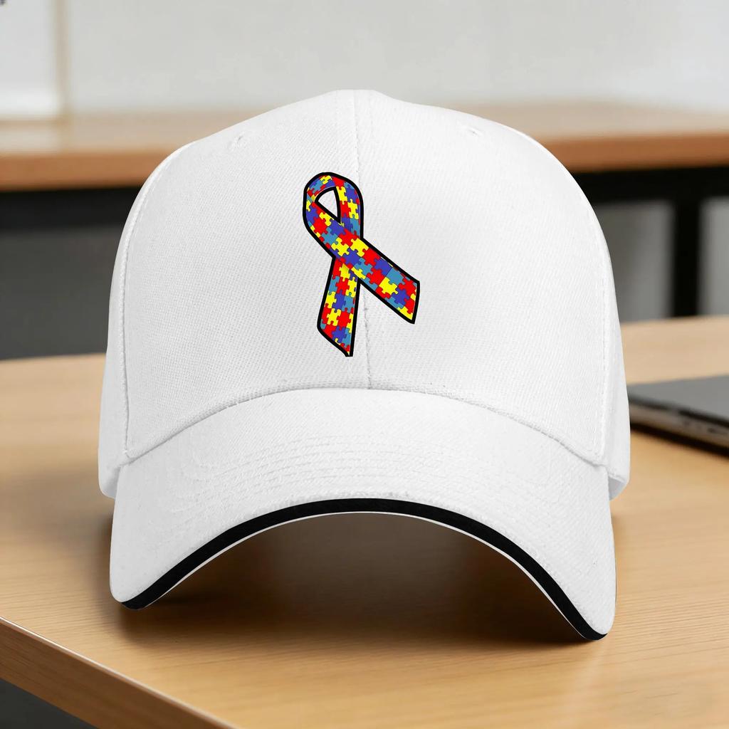Autism Awareness Support Equality Inclusion Acceptance Respect Love Baseball Cap Sun Visor Trucker Hat FeUnisex Unisex Snapback Cap