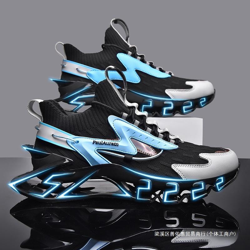 Fashion Shoes for Men Fashionable Casual Non Slip Comfort Sneakers Mesh Breathable Ultra-light Shock Running Men Shoes Zapatillas Hombre