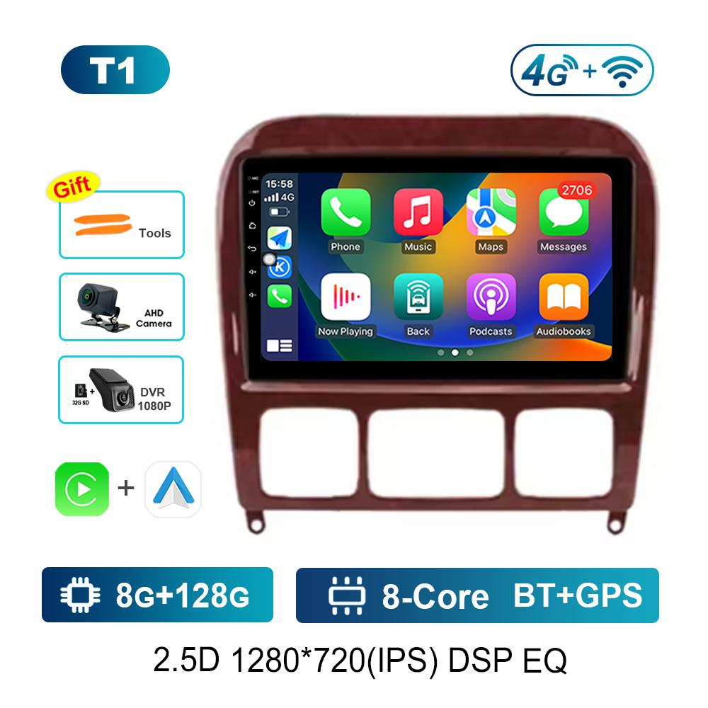 for Mercedes Benz S Class W220 S280 S320 S350 S400 S430 S500 S600 S55 AMG Car Video Multimedia Player WiFi Android GPS Carplay