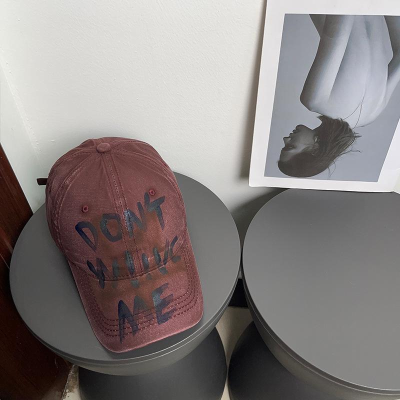 

Большой Обхват Головы Ретро Граффити Звезда Бейсболка Женская Универсальная Уличная Мода Крутые Буквы Показывает Лицо Маленькая Шапка Утенка Мужская Трендовая (55-61cm)