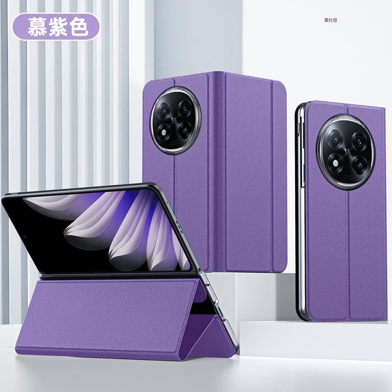 Applicable to oppofindn5 mobile phone case flip dormant magnetic suction N5 all-inclusive anti-drop FINDN3 bracket business leather case
