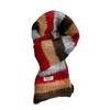 Korean version contrasting stripes college style including knitted scarf women's autumn and winter warm versatile couple wool scarf