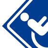 Handicap Sticker 4 Pieces Self-Adhesive Waterproof Car Accessories Handicap Stickers Decals For Bus Parking Restaurant Hotel