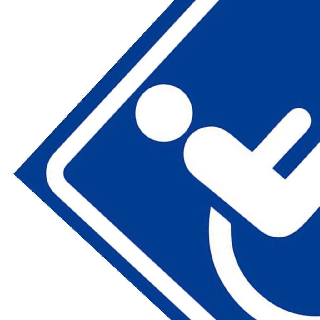 Handicap Sticker 4 Pieces Self-Adhesive Waterproof Car Accessories Handicap Stickers Decals For Bus Parking Restaurant Hotel