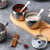 350ml Luxury Stainless Steel Salt Jar, Sugar Bowl, Spice Bottle with Spoon, Spice Container Set, Kitchen Accessories