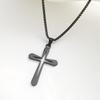 Hollow Cross Fashionable Simple Glossy Cross Necklace Pendant