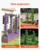 Garden Stakes, 25 Pack, 2100 Mm, Plastic Coated Metal Tomato Stakes, Garden Sticks for Plants Support, with Pointed End and Non-Slip Bumps for Growing
