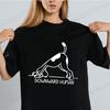 New Fashion Women T Shirt Pullover Korean Version Dog Yoga Cartoon Yogi Print TShirt Casual Short Sleeve Couples TShirt Gift