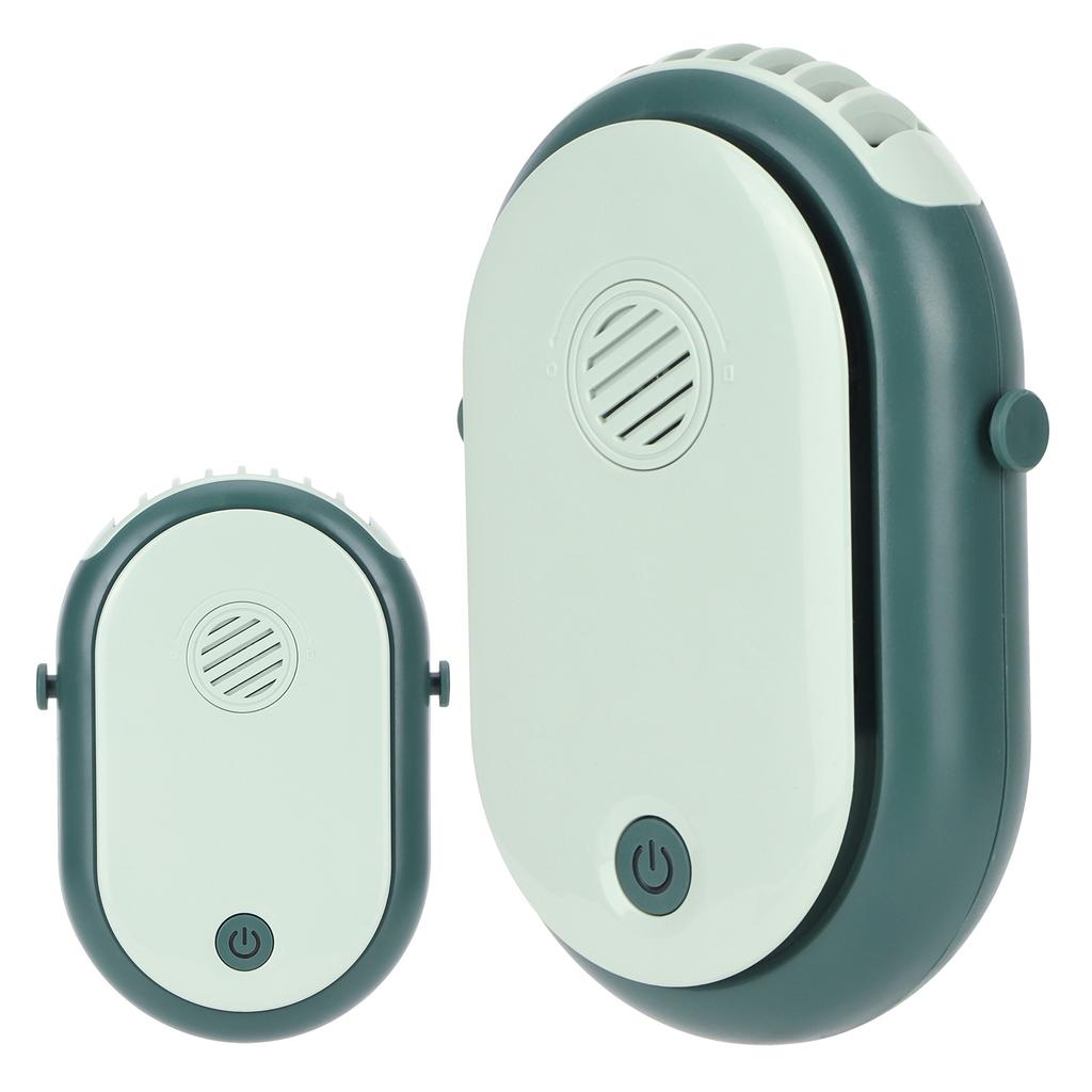 Electric Desktop Fan with 3 Speeds Portable Neck Hanging Aromatherapy Fan USB Charging(White )