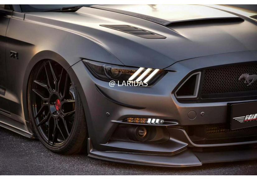 2015-2017 Ford Mustang S550 Front Bumper Canards