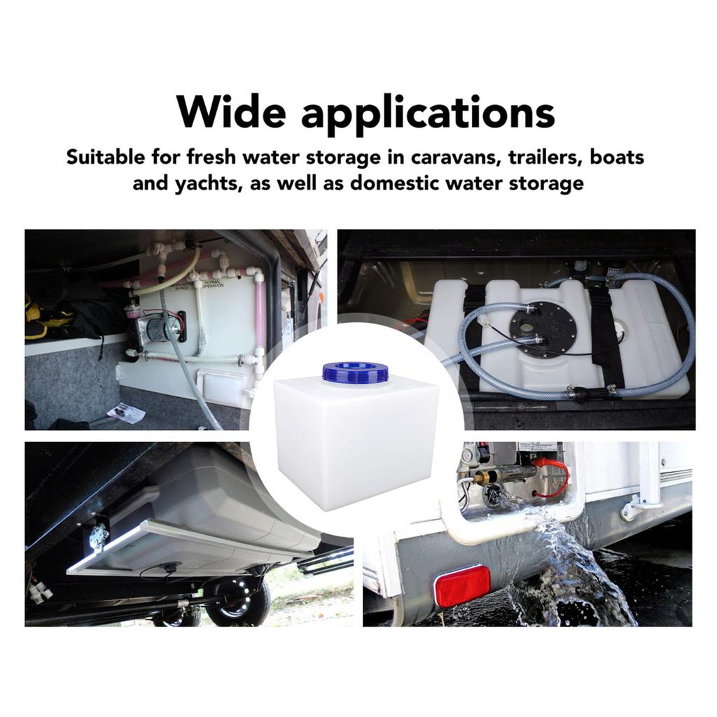 RV Water Tank 3 Gallon White Color Food Grade Sealing Water Storage Container for Trailers Ships Yachts