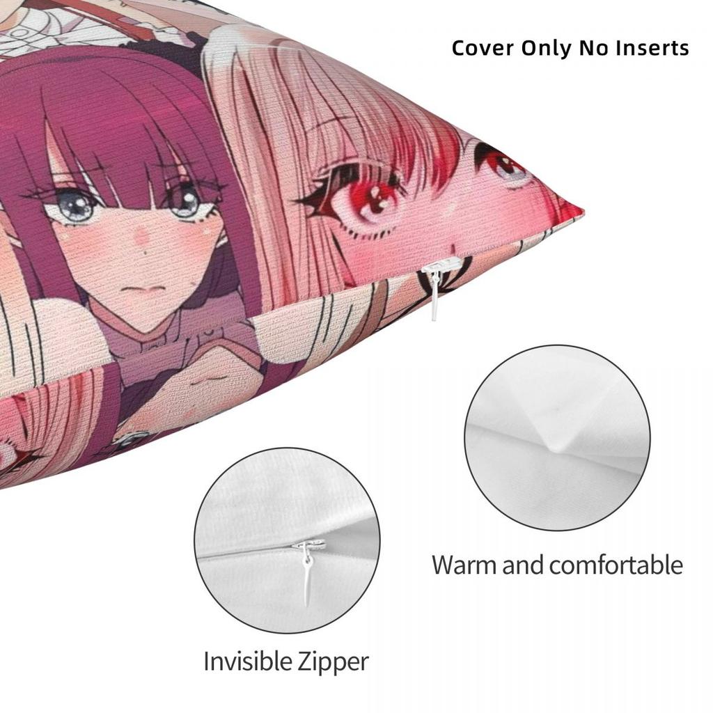 My Dress Up Darling Marine Kitagawa Pillow Cover  Pillow Case For Office Car Home Decorative Cushion Cover Square Pillowcases