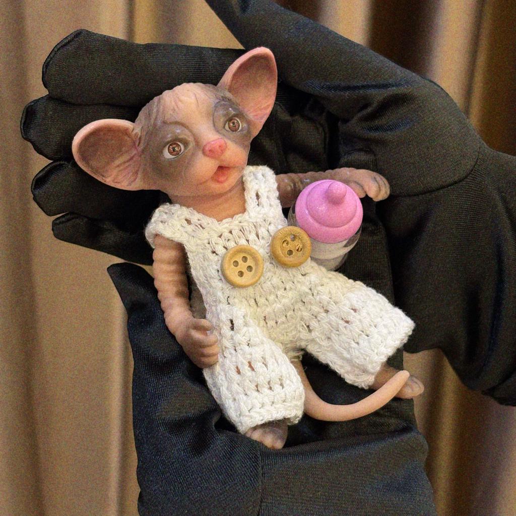 4-5Inch Silicone Cat Reborn Dolls Mini Palm Full Body Soft Silicone Bebe Reborn Doll Toys For Kids Birthday Gifts De Silicona