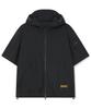 Beentrill Women'S Tactical Performance Hoodie Short Sleeve Zip-Up (Black)