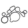 Upgrades Oil Coolers Seal Rings Reliable Engine Oil Coolers O Rings Replacement Part 55565385 for 1.4T Engine Applications
