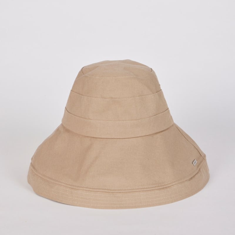 LALA Linen Wide Hat - Beige