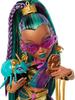 Includes Monster High Nefera de Nile doll in a royal mummy dress and pet scarab plush plush and 7 accessories including a purse, laptop, sunglasses, d