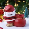 1Pc Multifunctional Santa Claus Apple Pen Holder Creative Lucky Bag Kids Piggy Bank Piggy Bank Tabletop Decorative Ornaments