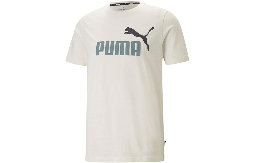 PUMA T Shirts Men s Ecru Crew Neck Moderate Straight Fit 847666-65 XXL