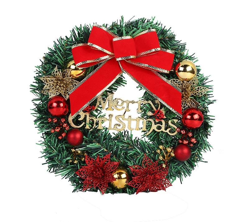 Handgefertigter PVC-Kranz Zur Dekoration des Weihnachtsbaums Festlicher Türhänger und Fenster-Requisite