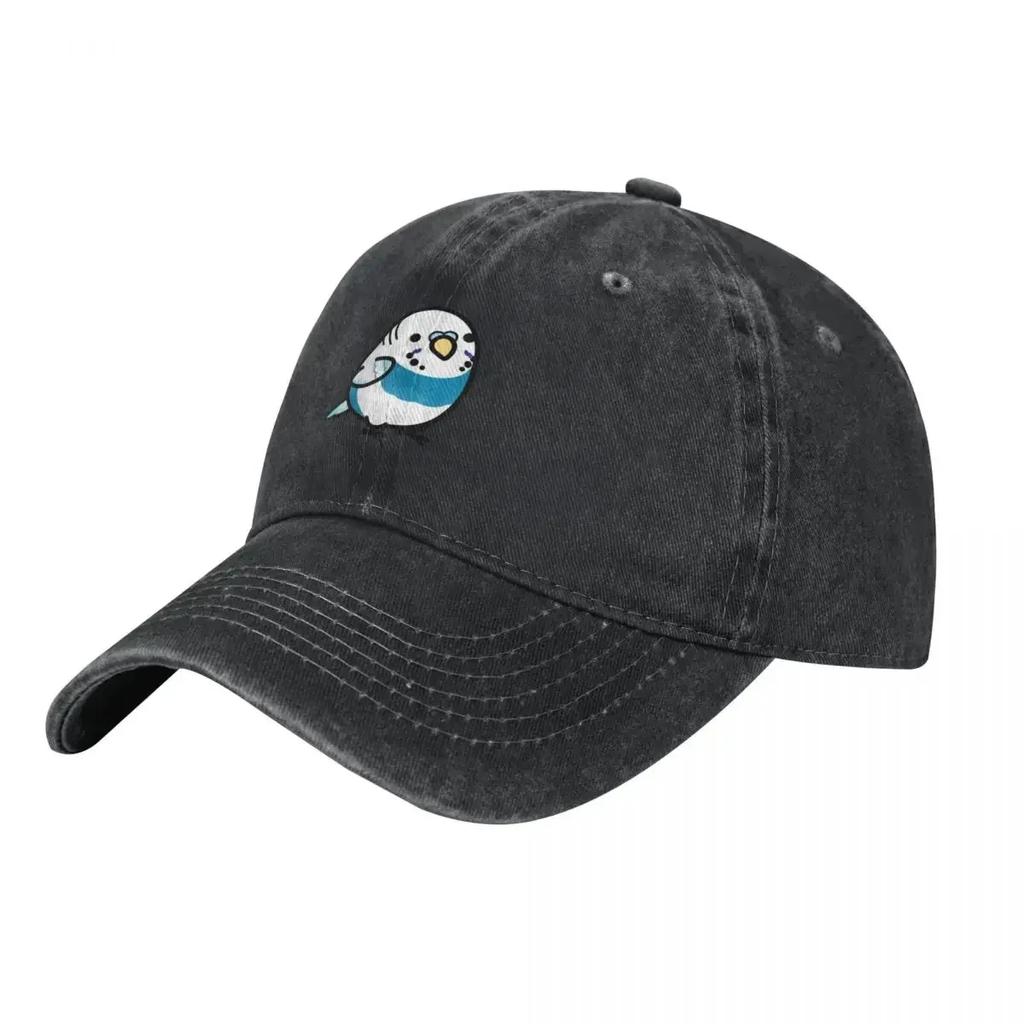CUSTOM Mr Blue the Chubby Budgie Baseball Cap Foam Party Hat Thermal Visor Mens Luxury Womens