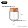 30ml Glass Bottle with Cork Stopper - Ideal for Seashells, Sand, Messages, Flowers, Tea, Candy, Gold Beans, or Cordyceps