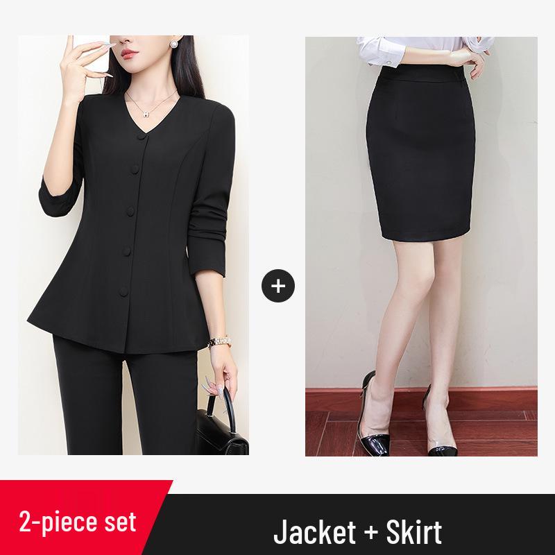 Plus Size Women's Formal Suit Jacket & Top Set - 2023 Spring/Autumn Collection